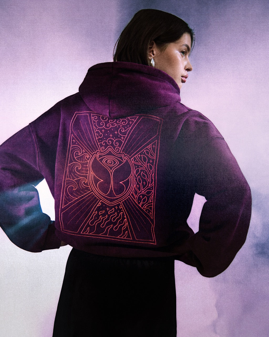 WASHED UNITY FLAG HOODIE WOMEN - 2